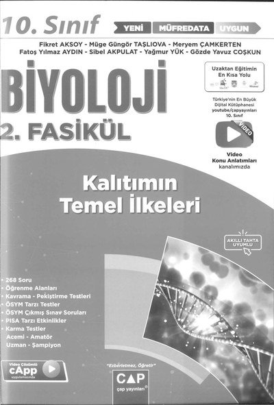 BİYOLOJİ 2. FASİKÜL KALITIMIN GENEL İLKELERİ ANKA Fotokopi
