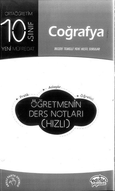 COĞRAFYA ÖĞRETMENİN DERS NOTLARI (HIZLI) ANKA Fotokopi