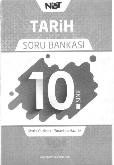 TARİH SORU BANKASI ANKA Fotokopi