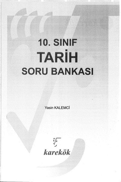 TARİH SORU BANKASI