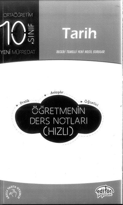 TARİH ÖĞRETMENİN DERS NOTLARI (HIZLI) ANKA Fotokopi