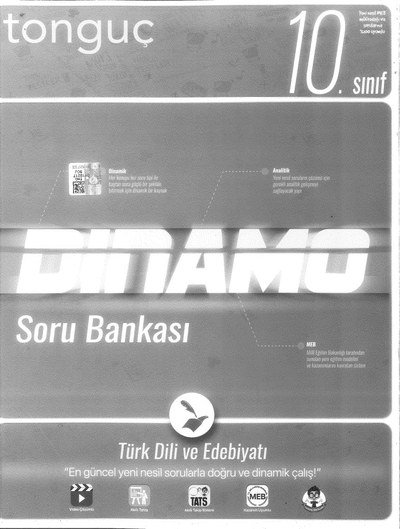 DİNAMO SORU BANKASI TÜRK DİLİ VE EDEBİYATI ANKA Fotokopi