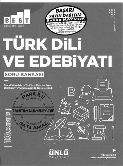 TÜRK DİLİ VE EDEBİYATI SORU BANKASI