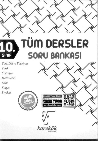 TÜM DERSLER SORU BANKASI