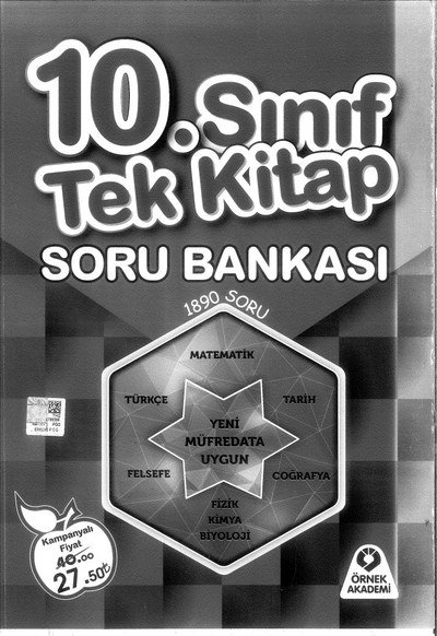 TEK KİTAP SORU BANKASI ANKA Fotokopi