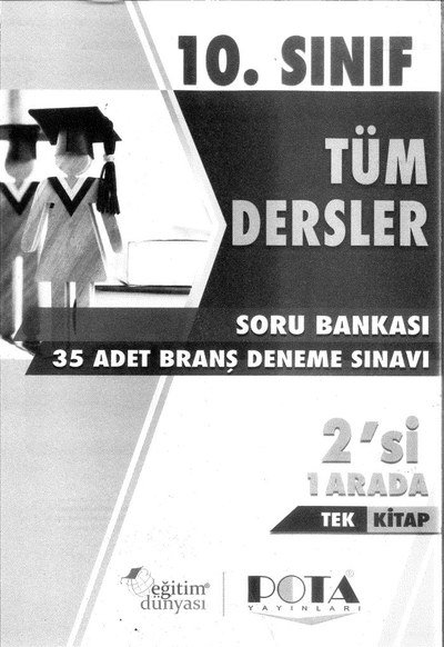 TÜM DERSLER SORU BANKASI 35 ADET BRANŞ DENEME SINAVI 2'Sİ 1 ARADA TEK KİTAP ANKA Fotokopi