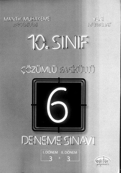 ÇÖZÜMLÜ FASİKÜLLÜ DENEME SINAVI 3+3 ANKA Fotokopi