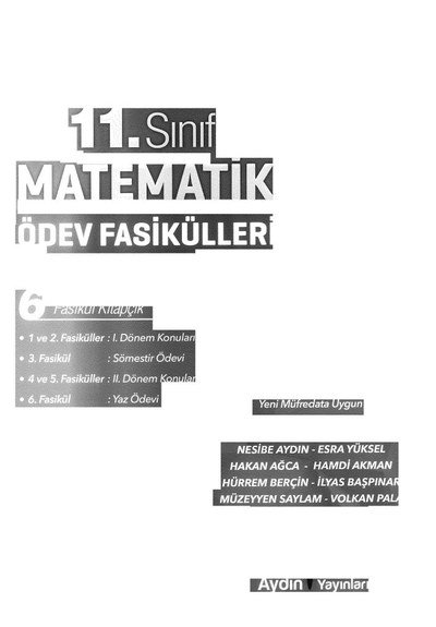 MATEMATİK ÖDEV FASİKÜLLERİ 6 FASİKÜL KİTAPÇIK ANKA Fotokopi