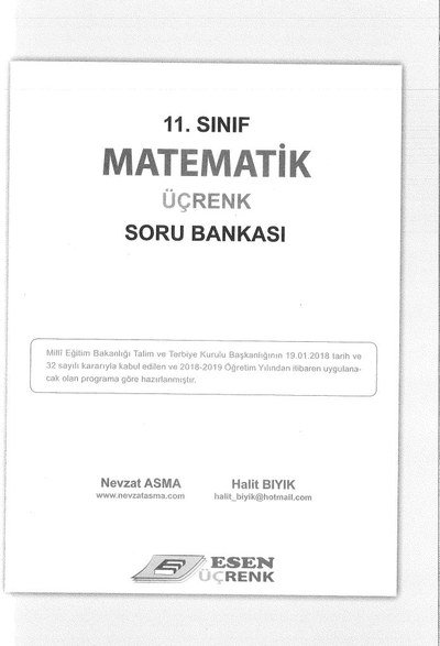 MATEMATİK ÜÇRENK SORU BANKASI