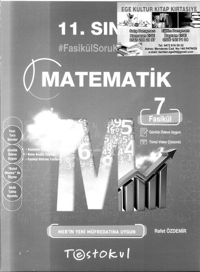 MATEMATİK FASİKÜL SORU KİTABI 7 FASİKÜL