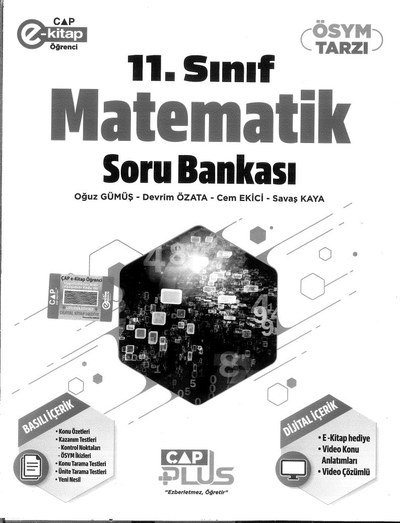 MATEMATİK SORU BANKASI BASILI İÇERİK DİJİTAL İÇERİK ANKA Fotokopi