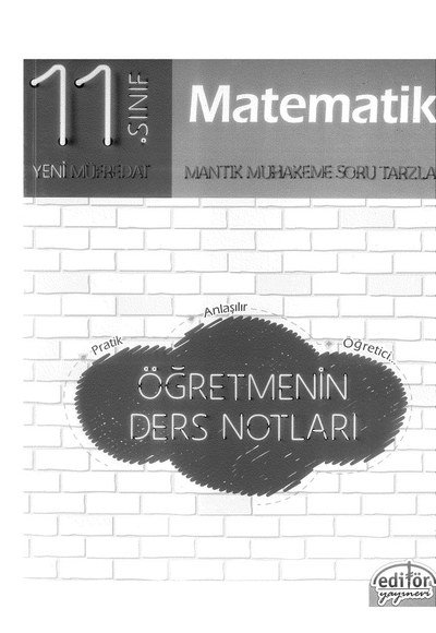 MATEMATİK MANTIK MUHAKEME SORU TARZLARI ÖĞRETMENİN DERS NOTLARI ANKA Fotokopi