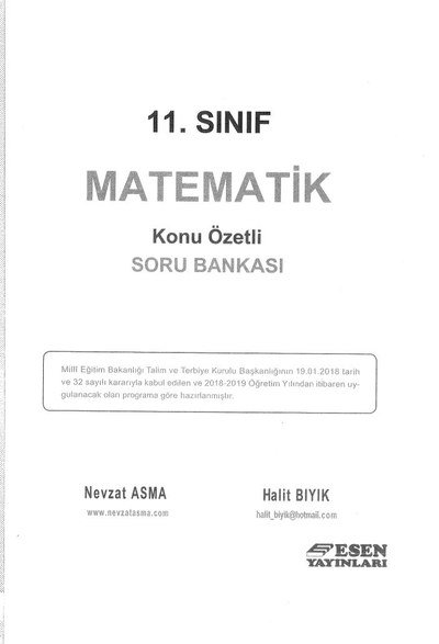 MATEMATİK KONU ÖZETLİ SORU BANKASI ANKA Fotokopi