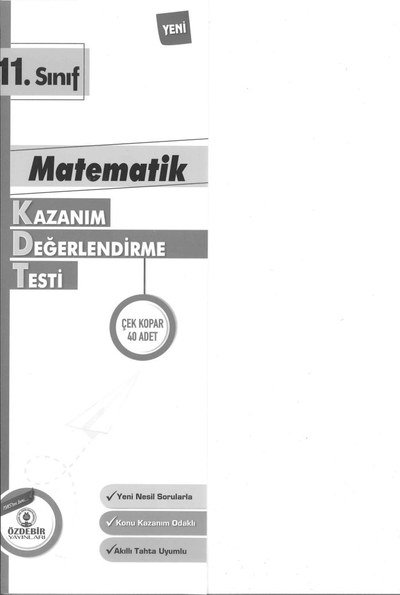 MATEMATİK KAZANIM DEĞERLENDİRME TESTİ ANKA Fotokopi