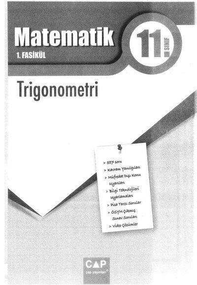 MATEMATİK 1. FASİKÜL TRİGONOMETRİ ANKA Fotokopi