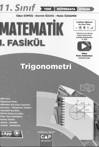 MATEMATİK 1. FASİKÜL TRİGONOMETRİ ANKA Fotokopi