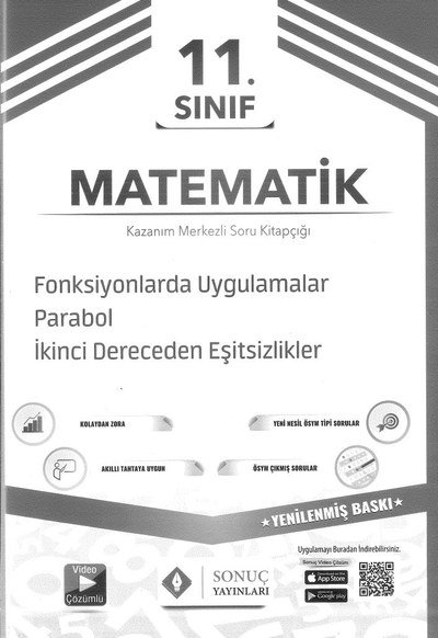 MATEMATİK SORU KİTAPÇIĞI FONKSİYONLARDA UYGULAMALAR PARABOL 2. DERECEDEN EŞİTSİZLİKLER ANKA Fotokopi