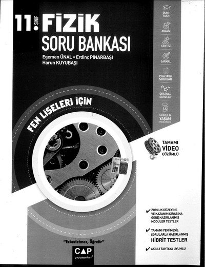 FİZİK SORU BANKASI FEN LİSELERİ İÇİN ANKA Fotokopi