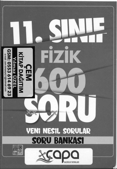 FİZİK 600 SORU YENİ NESİL SORULAR SORU BANKASI