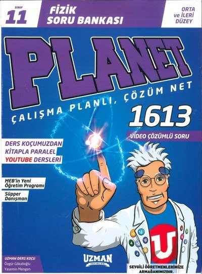 FİZİK SORU BANKASI PLANET ÇALIŞMA PLANLI ÇÖZÜM NET 1613 SORU