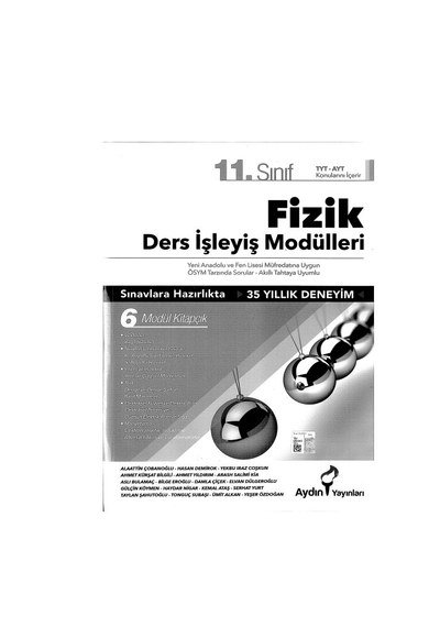FİZİK DERS İŞLEYİŞ MODÜLLERİ
