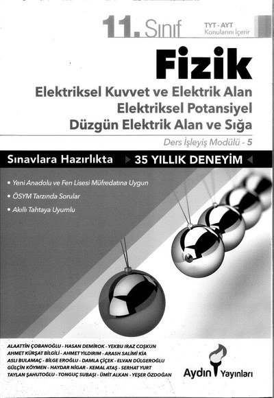 FİZİK ELEKTRİKSEL KUVVET VE ELEKTRİK ALAN ELEKTRİKSEL POTANSİYEL DÜZGÜN ELEKTRİK ALAN VE SIĞA ANKA Fotokopi