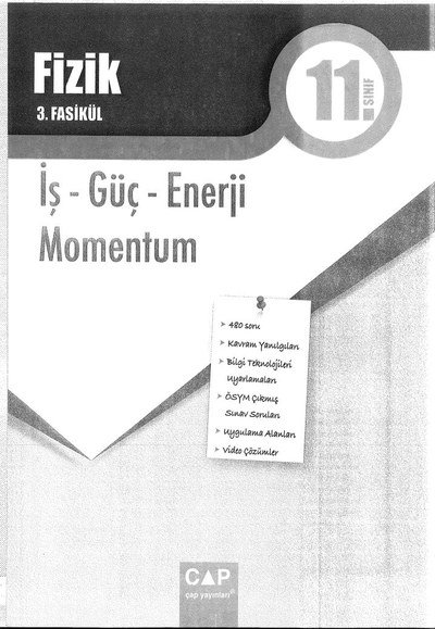 FİZİK 3. FASİKÜL İŞ GÜÇ VE ENERJİ MOMENTUM