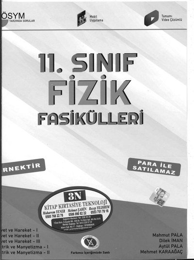 FİZİK FASİKÜLLERİ ANKA Fotokopi