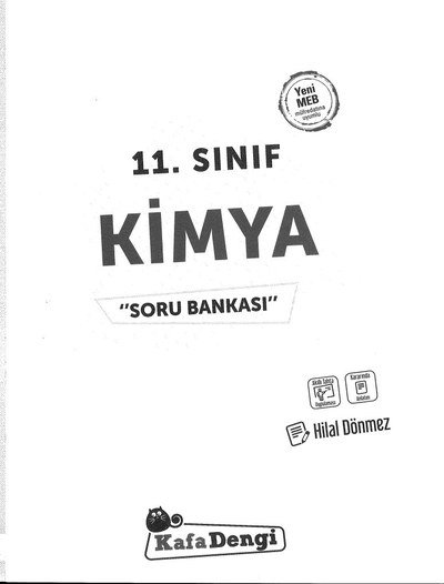 KİMYA SORU BANKASI ANKA Fotokopi
