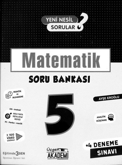 MATEMATİK SORU BANKASI ANKA Fotokopi