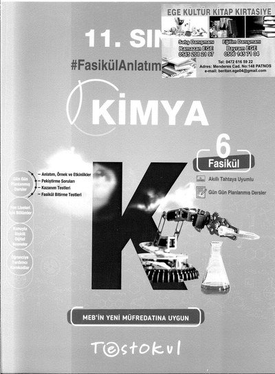KİMYA FASİKÜL ANLATIM KİTABI ANKA Fotokopi