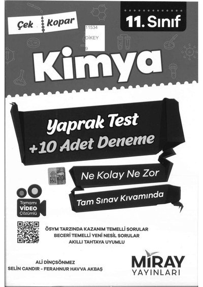 KİMYA YAPRAK TEST +10 ADET DENEME ANKA Fotokopi