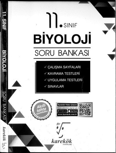 BİYOLOJİ SORU BANKASI ANKA Fotokopi