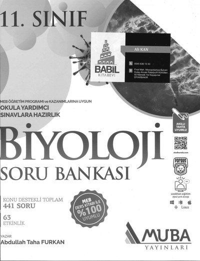 BİYOLOJİ SORU BANKASI OKULA YARDIMCI ANKA Fotokopi