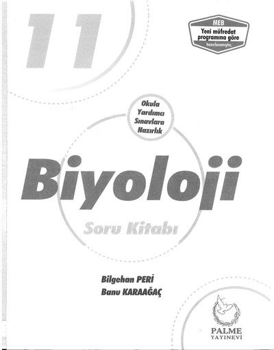 BİYOLOJİ SORU KİTABI ANKA Fotokopi