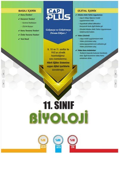 BİYOLOJİ SORU BANKASI ANKA Fotokopi