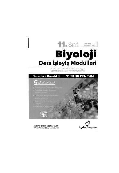 BİYOLOJİ DERS İŞLEYİŞ MODÜLLERİ ANKA Fotokopi