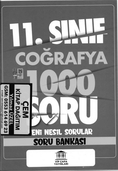 COĞRAFYA 1000 SORU YENİ NESİL SORULAR SORU BANKASI ANKA Fotokopi