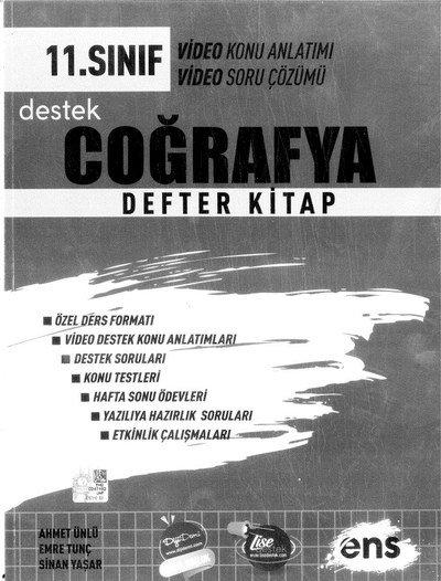 COĞRAFYA DEFTER KİTAP ANKA Fotokopi