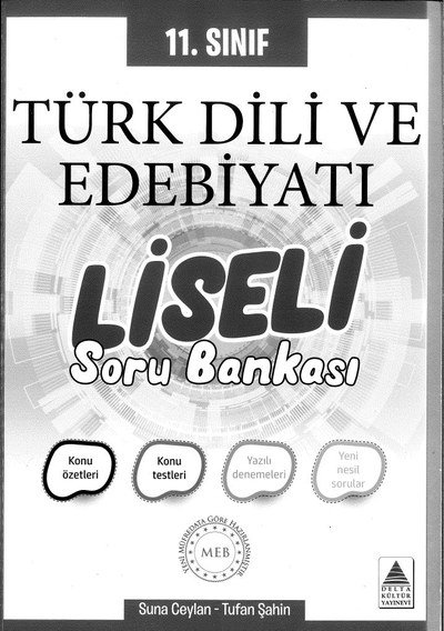 TÜRK DİLİ VE EDEBİYATI LİSELİ SORU BANKASI ANKA Fotokopi