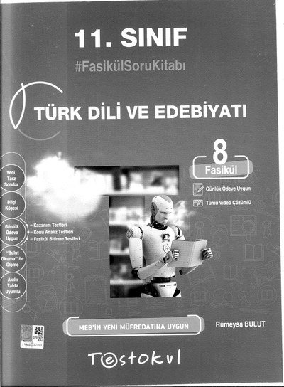 TÜRK DİLİ VE EDEBİYATI FASİKÜL SORU KİTABI ANKA Fotokopi