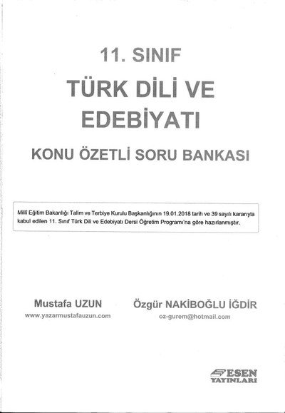 TÜRK DİLİ VE EDEBİYATI KONU ÖZETLİ SORU BANKASI