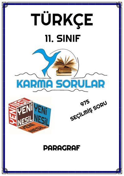 TÜRKÇE 975 SEÇİLMİŞ SORU PARAGRAF ANKA Fotokopi