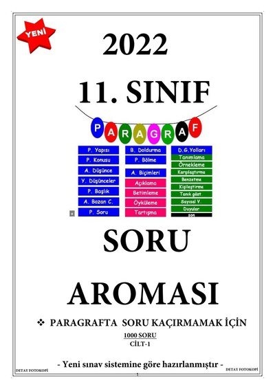 PARAGRAF SORU BANKASI 750 SORU