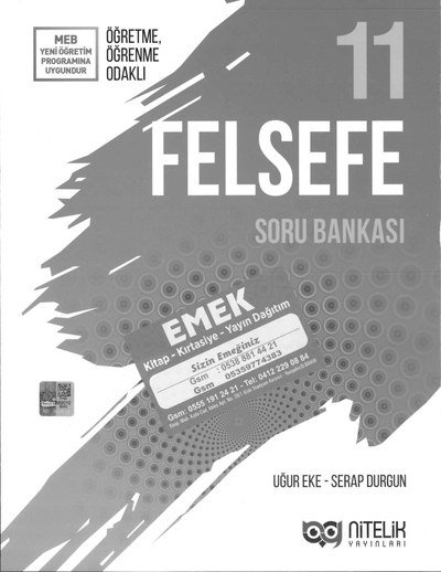 FELSEFE SORU BANKASI ANKA Fotokopi