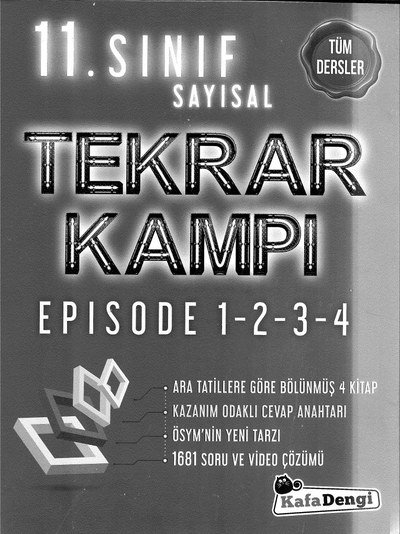 SAYISAL TEKRAR KAMPI EPISODE 1-2-3-4 ANKA Fotokopi