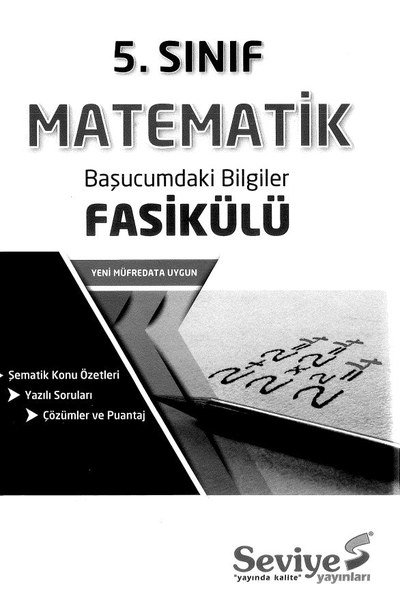 MATEMATİK BAŞUCUMDAKİ BİLGİLER FASİKÜLÜ ANKA Fotokopi