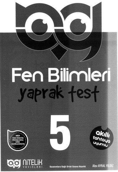FEN BİLİMLERİ TEST ANKA Fotokopi