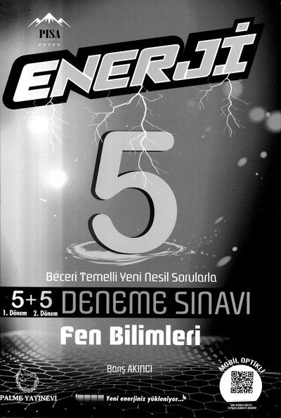 ENERJİ 5+5 DENEME SINAVI FEN BİLİMLERİ ANKA Fotokopi