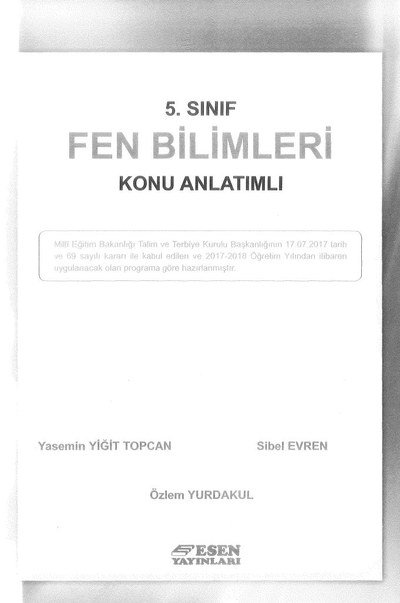 FEN BİLİMLERİ KONU ANLATIMLI ANKA Fotokopi